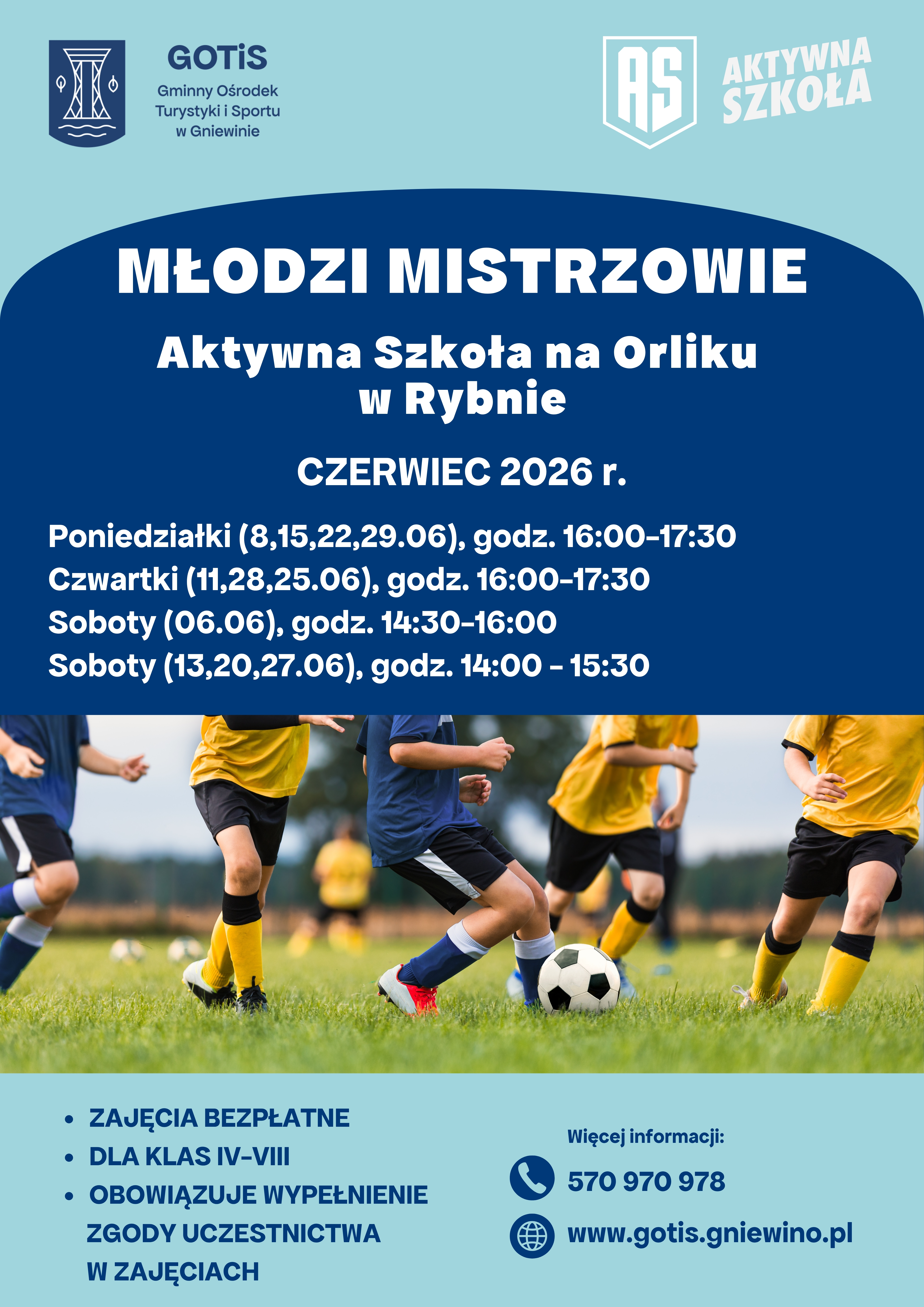 Aktywna Szkoła na&nbsp;Orliku w&nbsp;Rybnie czerwiec 2026