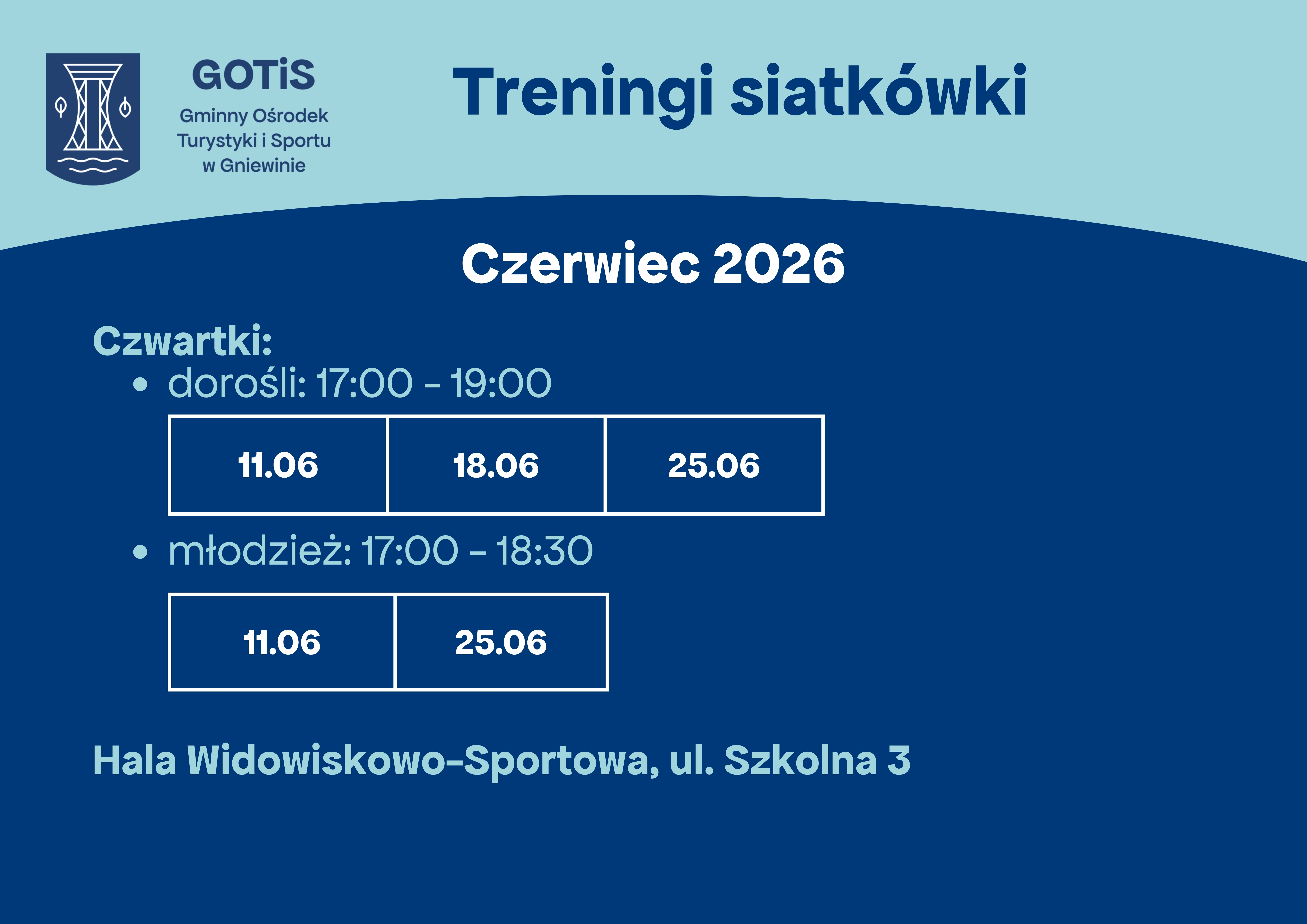harmonogram siatk&oacute;wki czerwiec 2026
